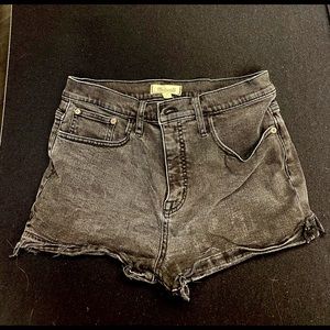Grey Jean Short Cutoffs